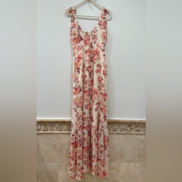Reformation Jasen Dress Missy Pink Floral size 0 NWOT - Picture 4 of 9